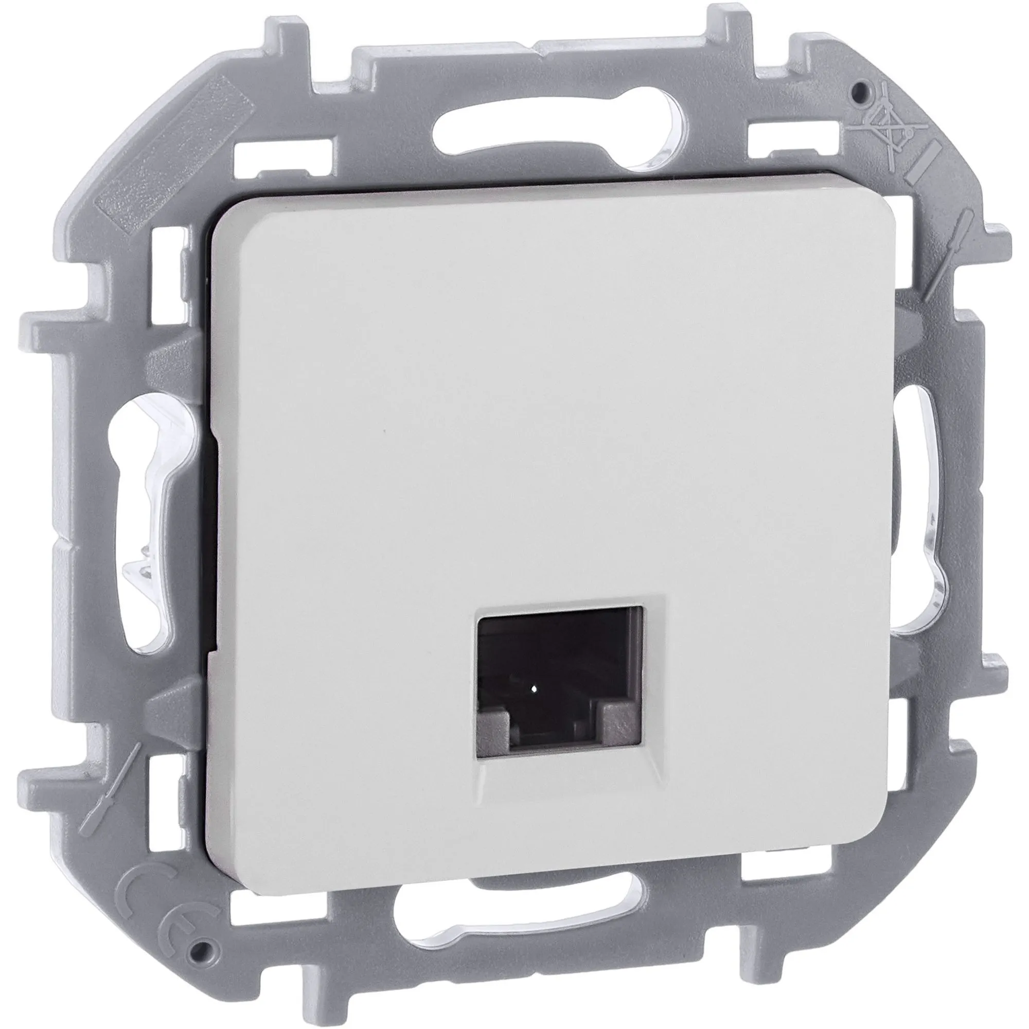 INSPIRIA Розетка компьютерная RJ45 категория 5Е UTP белый