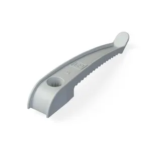 Держатель кабеля односторонний для прямого монтажа серый (20шт/уп) Промрукав PR13.0380