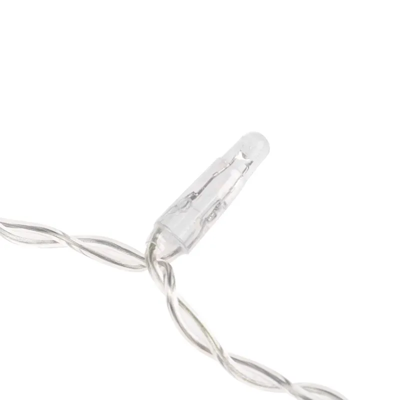 Гирлянда светодиодная Занавес 2х0,8м 160 LED ТЕПЛЫЙ БЕЛЫЙ прозрачный ПВХ IP65 постоянное свечение 230В нужен блок 303-500-1 NEON-NIGHT - Фото 4