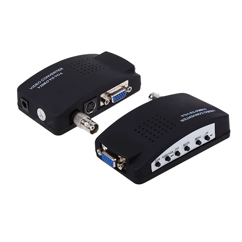 Конвертер BNC/RCA + S-video на VGA + переходник (гн. BNC – шт. RCA), пластик REXANT - Фото 2