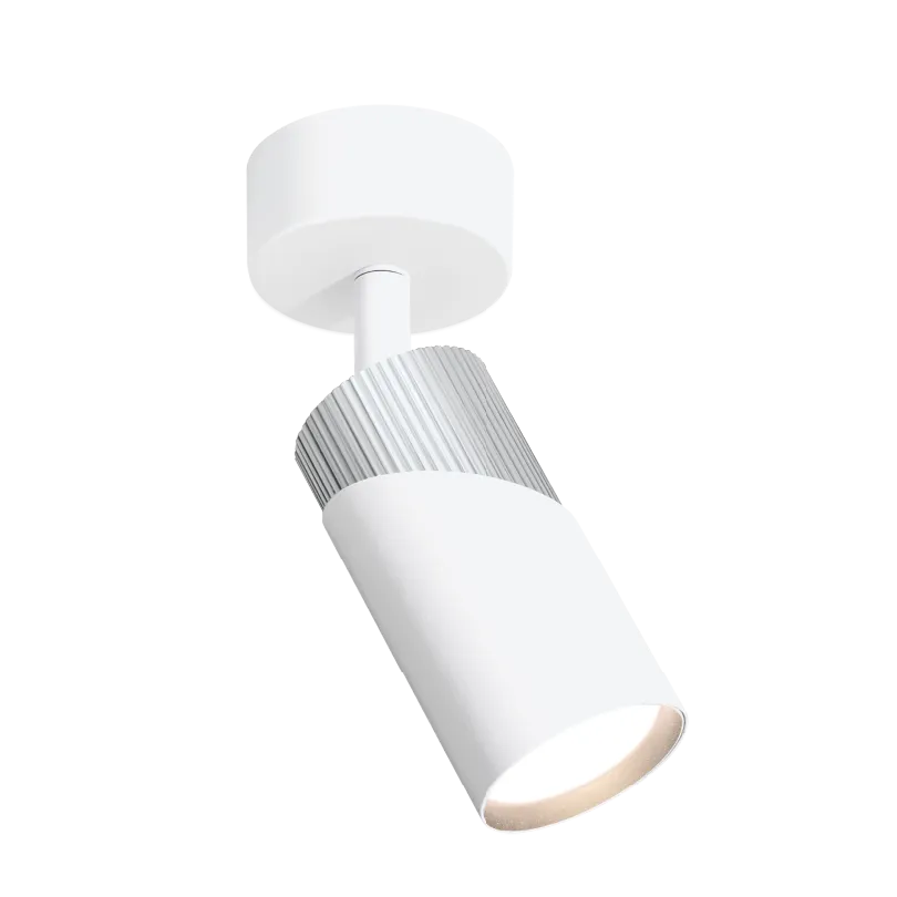 Накладной светильник WOLTA WSL-GU10/S06WCH IP20 под лампу GU10 Белый/хром DOLCE D60x180 1/50 - Фото 3