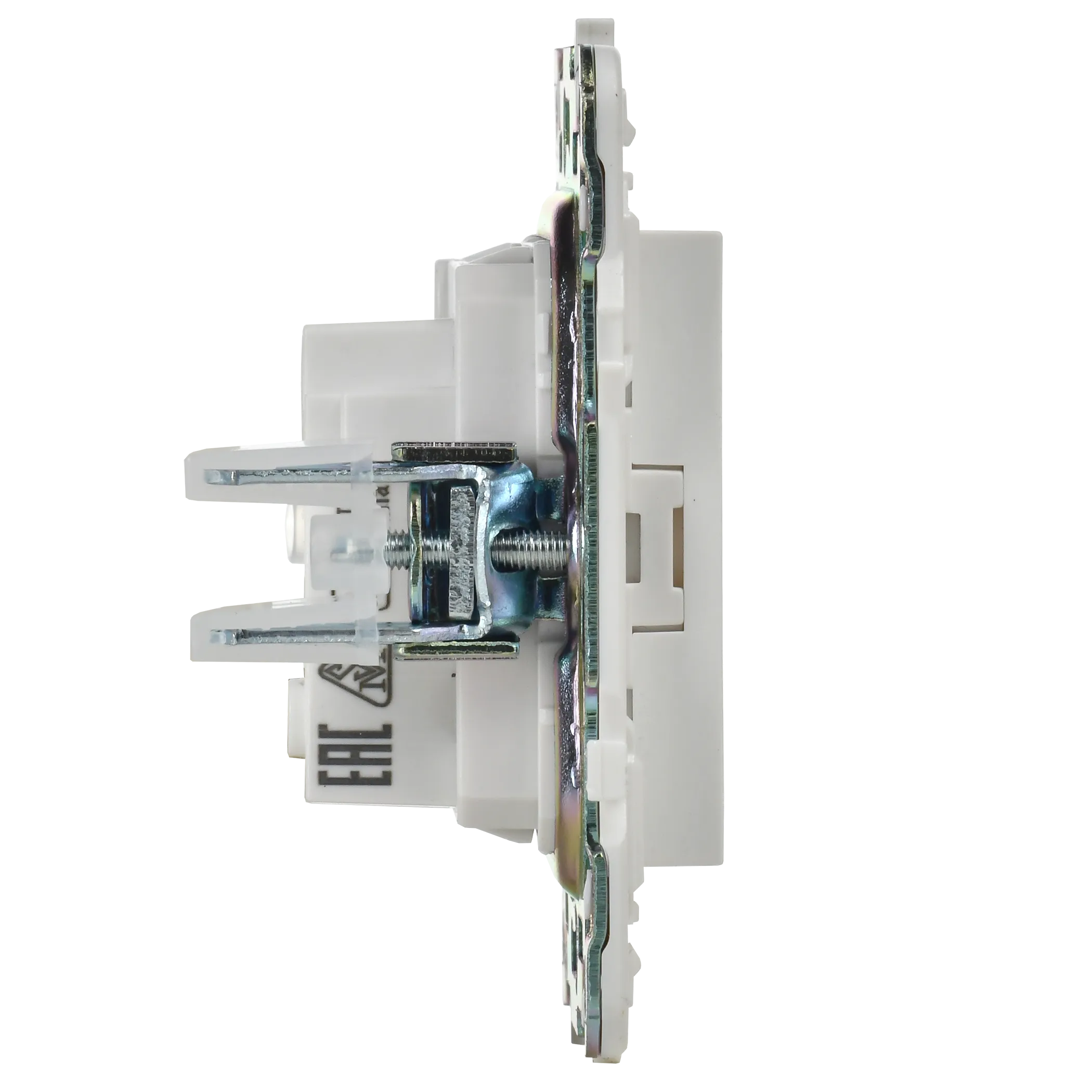 SKANDY Розетка без заземления без защитных шторок 10А SK-R02W арктический белый IEK - Фото 4