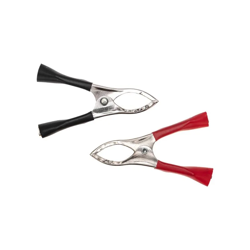 Зажим крокодил, длина 75мм, ток 30A, 2 шт., пакет БОПП REXANT - Фото 2