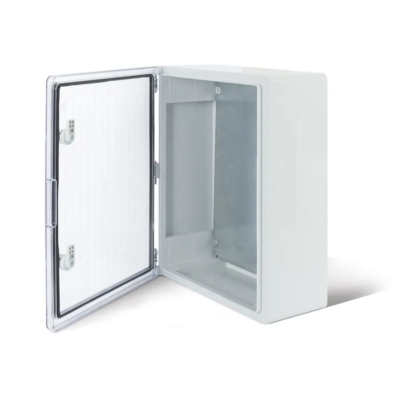 Корпус пластиковый ЩМПп с прозрачной дверцей и монтажной панелью 400х300х170мм, АБС, УХЛ1, IP65 REXANT - Фото 2