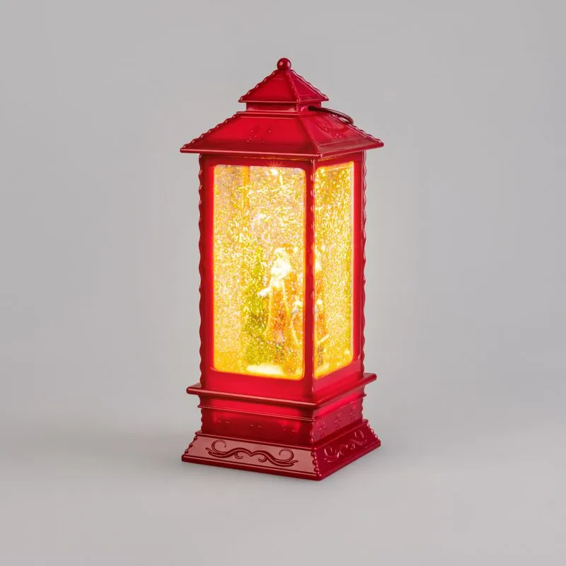 Декоративный LED-фонарь с эффектом снегопада и подсветкой Дед Мороз, теплое белое свечение NEON-NIGHT