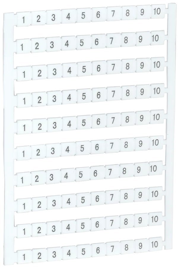 Маркеры для КВИ-4/16мм2 с нумерацией №№ 1-10 IEK