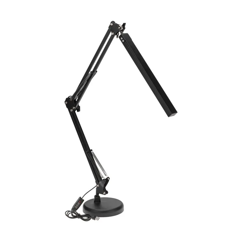 Светильник настольный с 2 креплениями (подставка и струбцина) LED, 10Вт, черный REXANT 75-0225