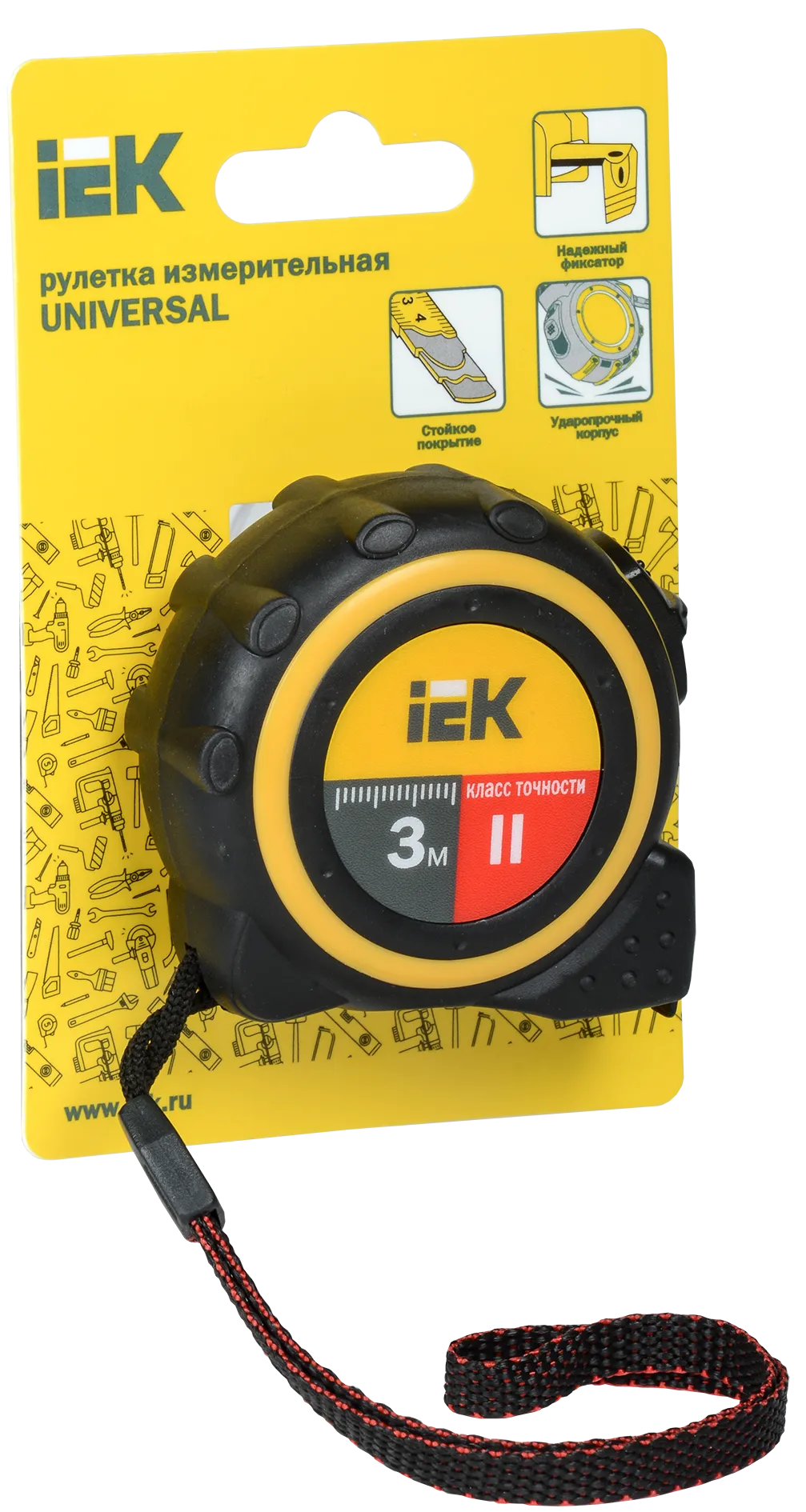 Рулетка измерительная UNIVERSAL 3м IEK - Фото 2