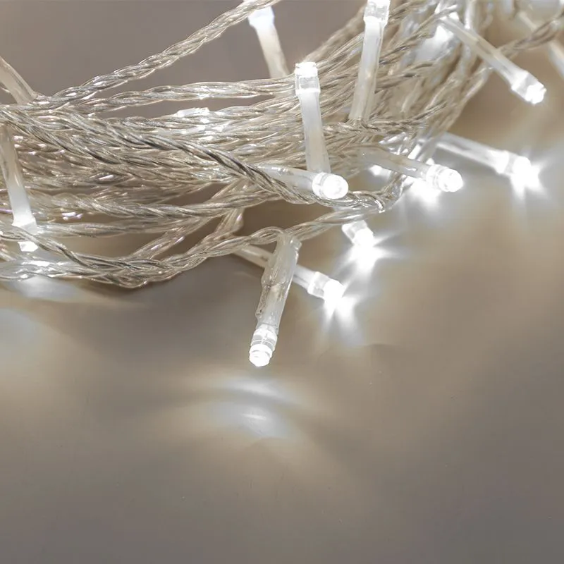 Гирлянда Нить 20м, с эффектом мерцания, прозрачный провод, IP44, 230В, диоды БЕЛЫЕ, 150LED NEON-NIGHT - Фото 3