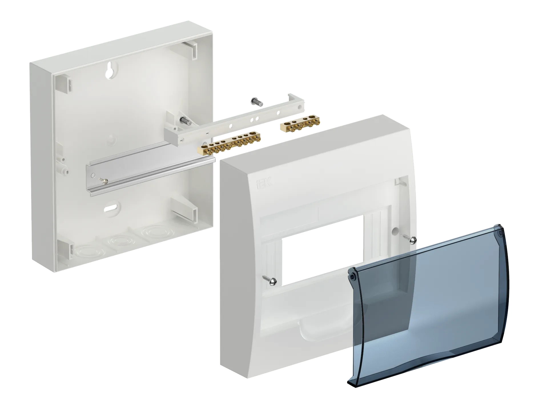 KREPTA 3 Корпус пластиковый ЩРН-П-8 IP41 белый IEK - Фото 2