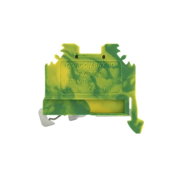 Колодка клеммная пружинная JXB-S-2.5 24А земля EKF