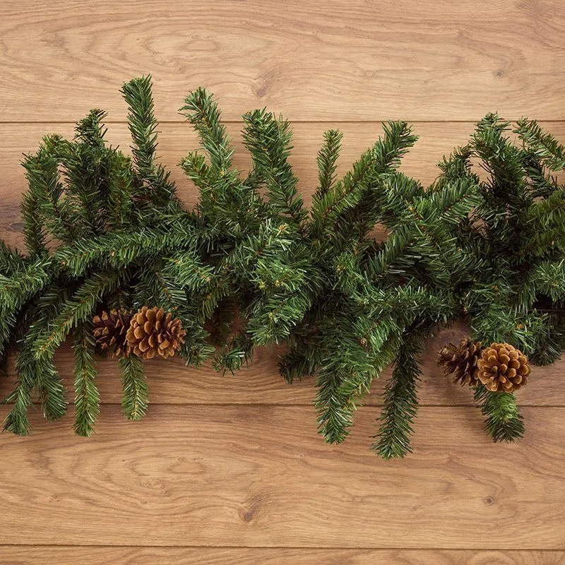 Гирлянда еловая с шишками 2,7м, диаметр 36см, ПВХ NEON-NIGHT 307-221