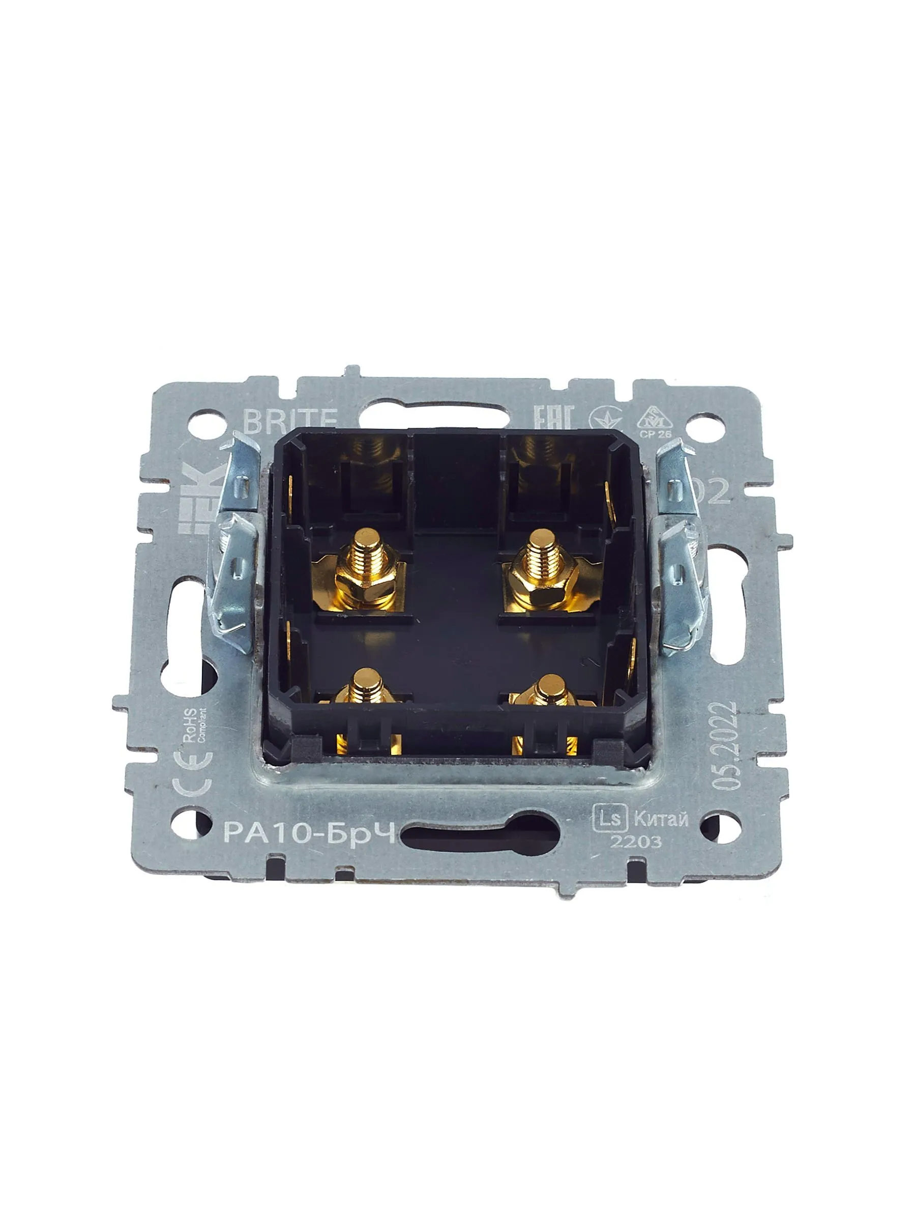 BRITE Аудиорозетка 4-местная РА10-БрЧ черный IEK - Фото 5