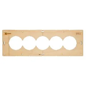 Шаблон для подрозетников c 5 отв. диам. 82 мм EKF Expert sh-d82-5