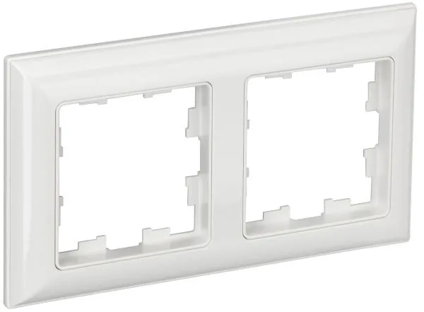 BRITE Рамка 2-местная РУ-2-Бр белый/белый IEK BR-M22-12-K01