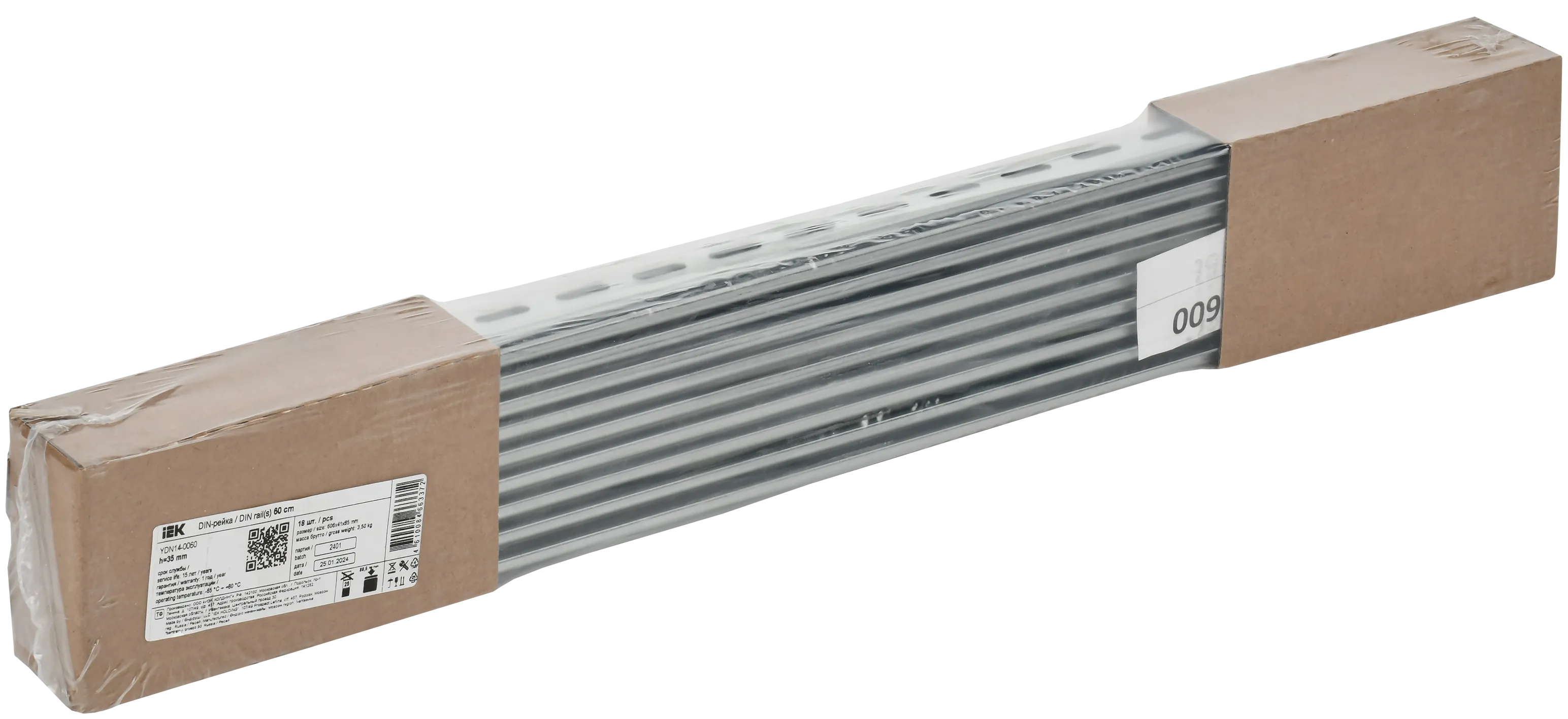 TEKFOR DIN-рейка (60см) оцинкованная 1мм IEK - Фото 2