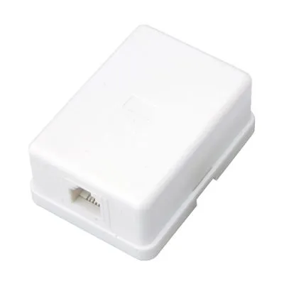 Розетка телефонная внешняя, 1 порт UTP RJ-14 (6P4C), CAT 3 REXANT