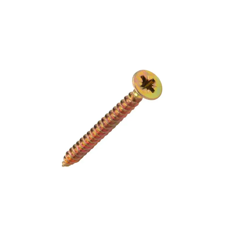 Саморез универсальный 4,5х50, желтый цинк, пакет (500 шт/уп) KRANZ - Фото 2