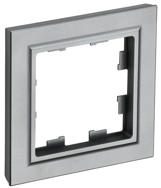 BRITE Рамка 1-местная РУ-1-БрС сталь IEK BR-M12-K46