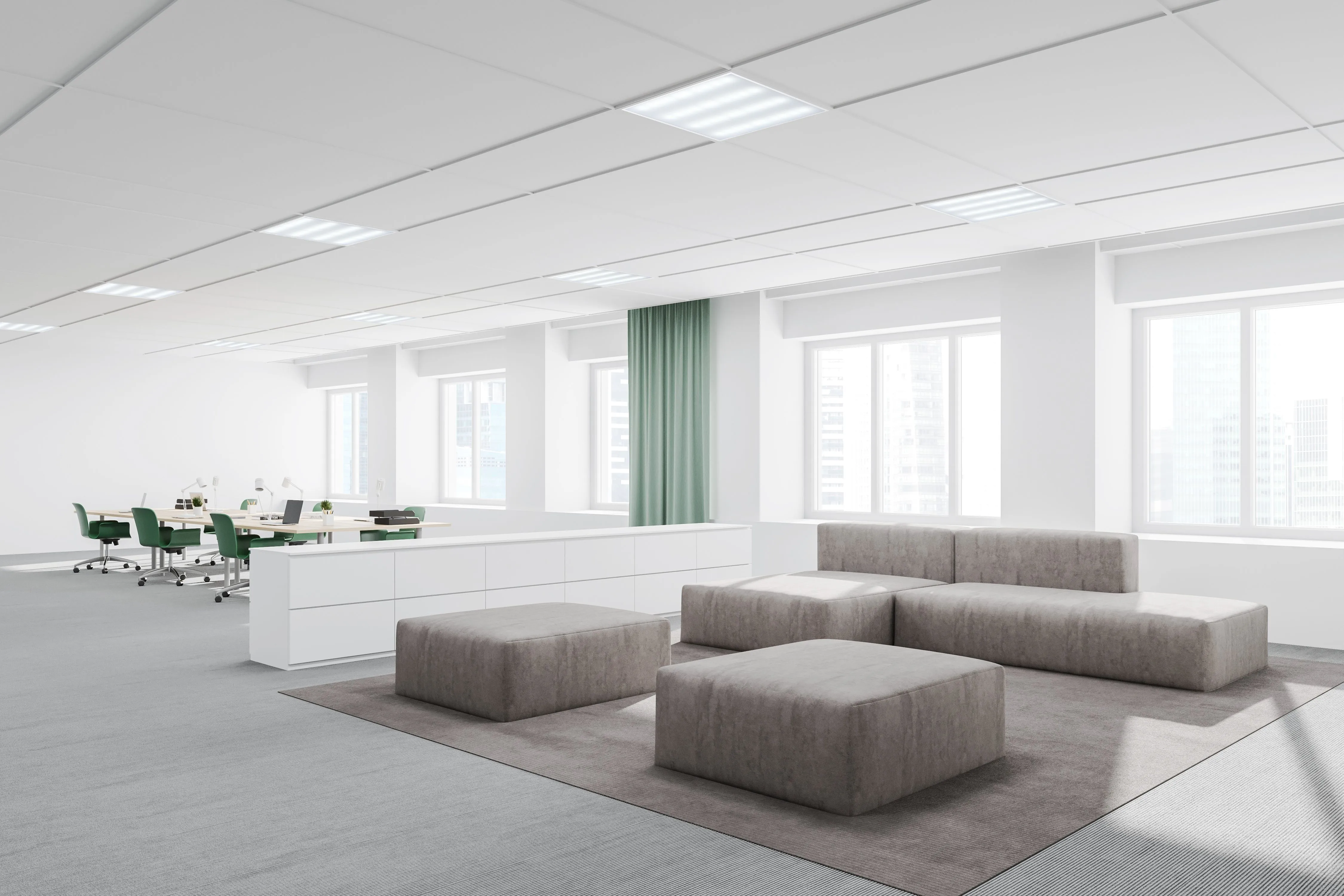 LIGHTING PRO Светильник светодиодный ДВО 1001A 40Вт 5000К IP40 595х595мм опал БАП 3ч IEK - Фото 3