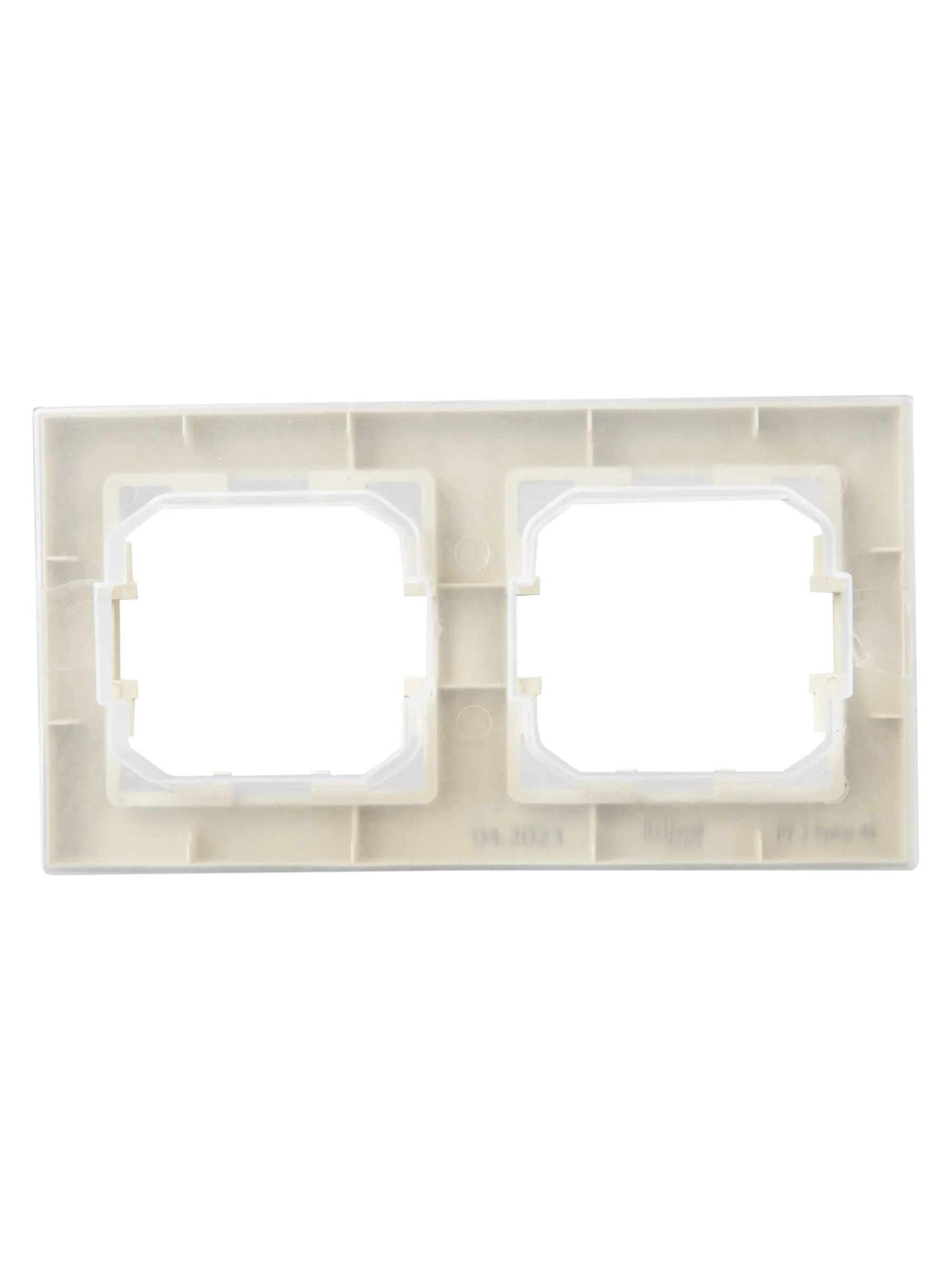 BRITE Рамка 2-местная IP44 РУ-2-БрКр-44 бежевый IEK - Фото 3