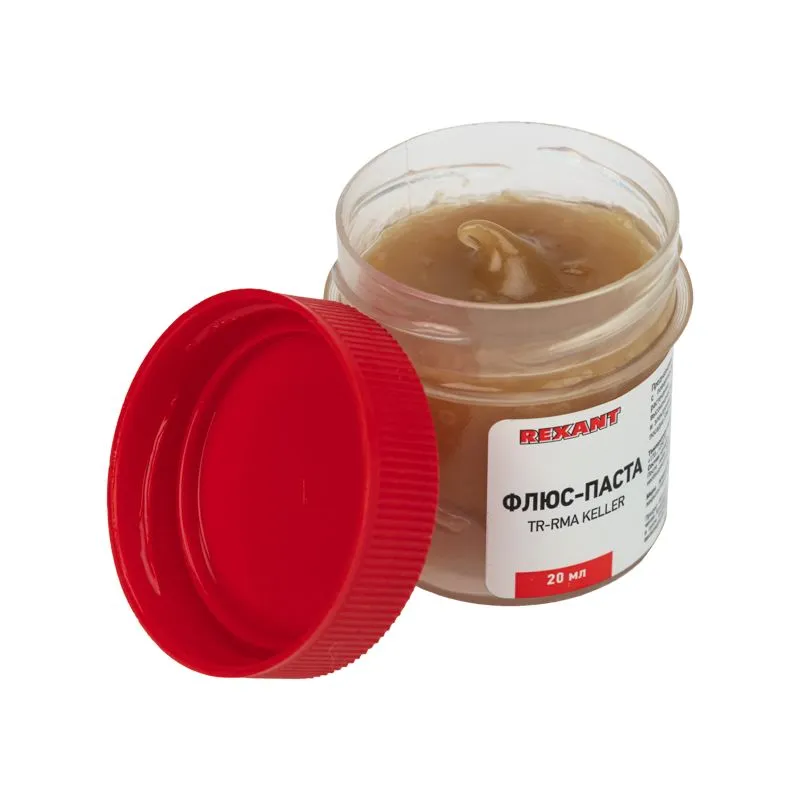 Флюс для пайки, паста TR-RMA KELLER, 20мл, банка, блистер REXANT - Фото 4