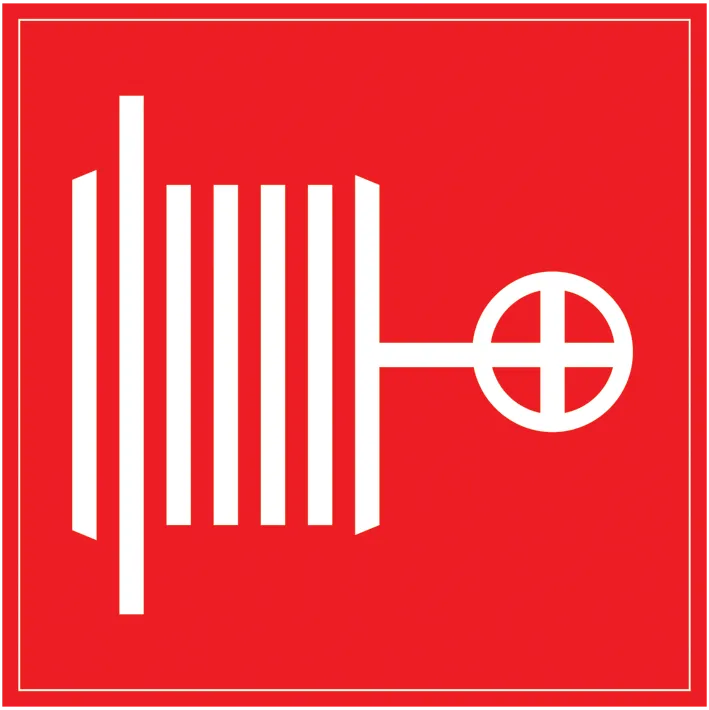 Самоклеящаяся этикетка 150х150мм "Пожарный кран" IEK YPC10-POGKR-5-010