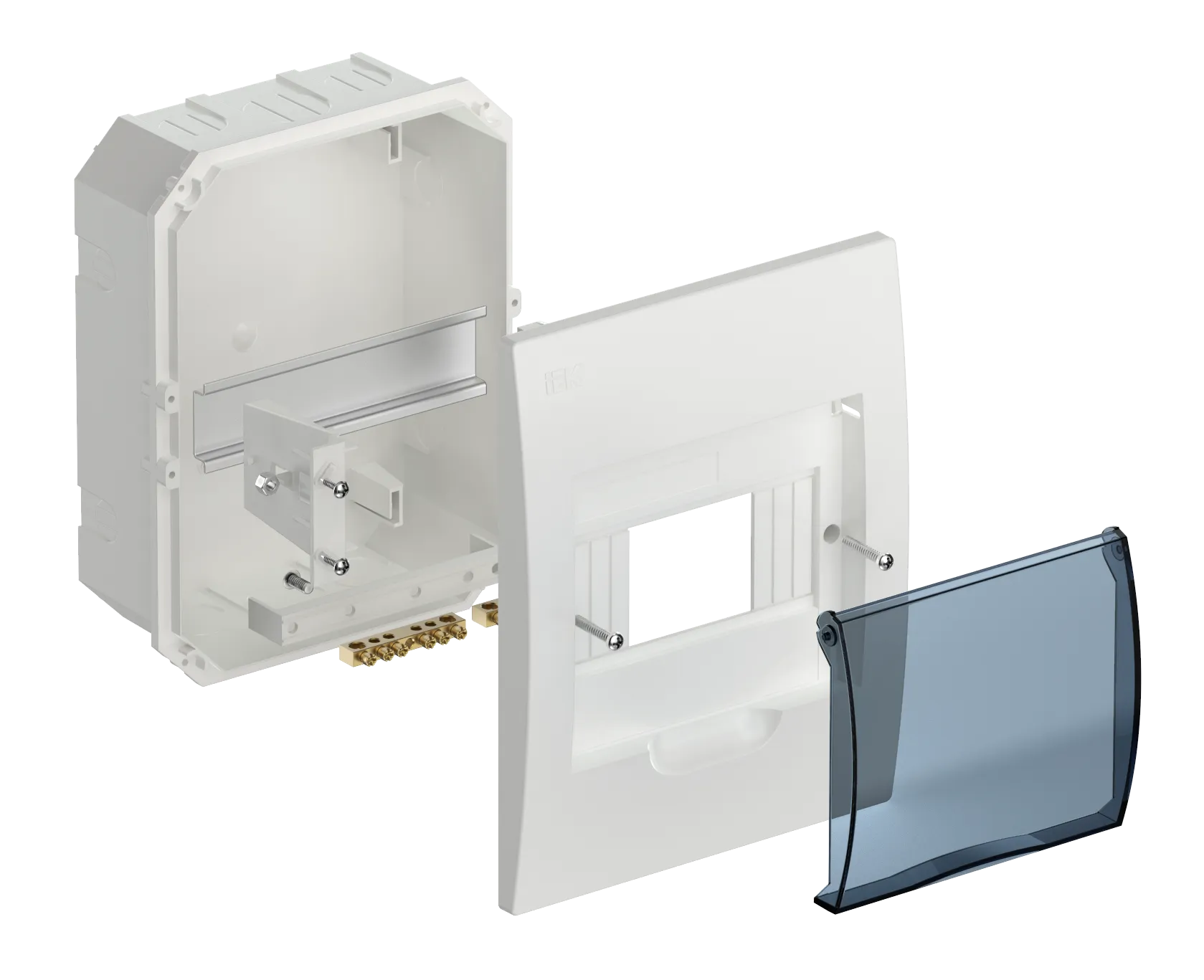 KREPTA 3 Корпус пластиковый ЩРВ-П-6 IP41 белый IEK - Фото 2