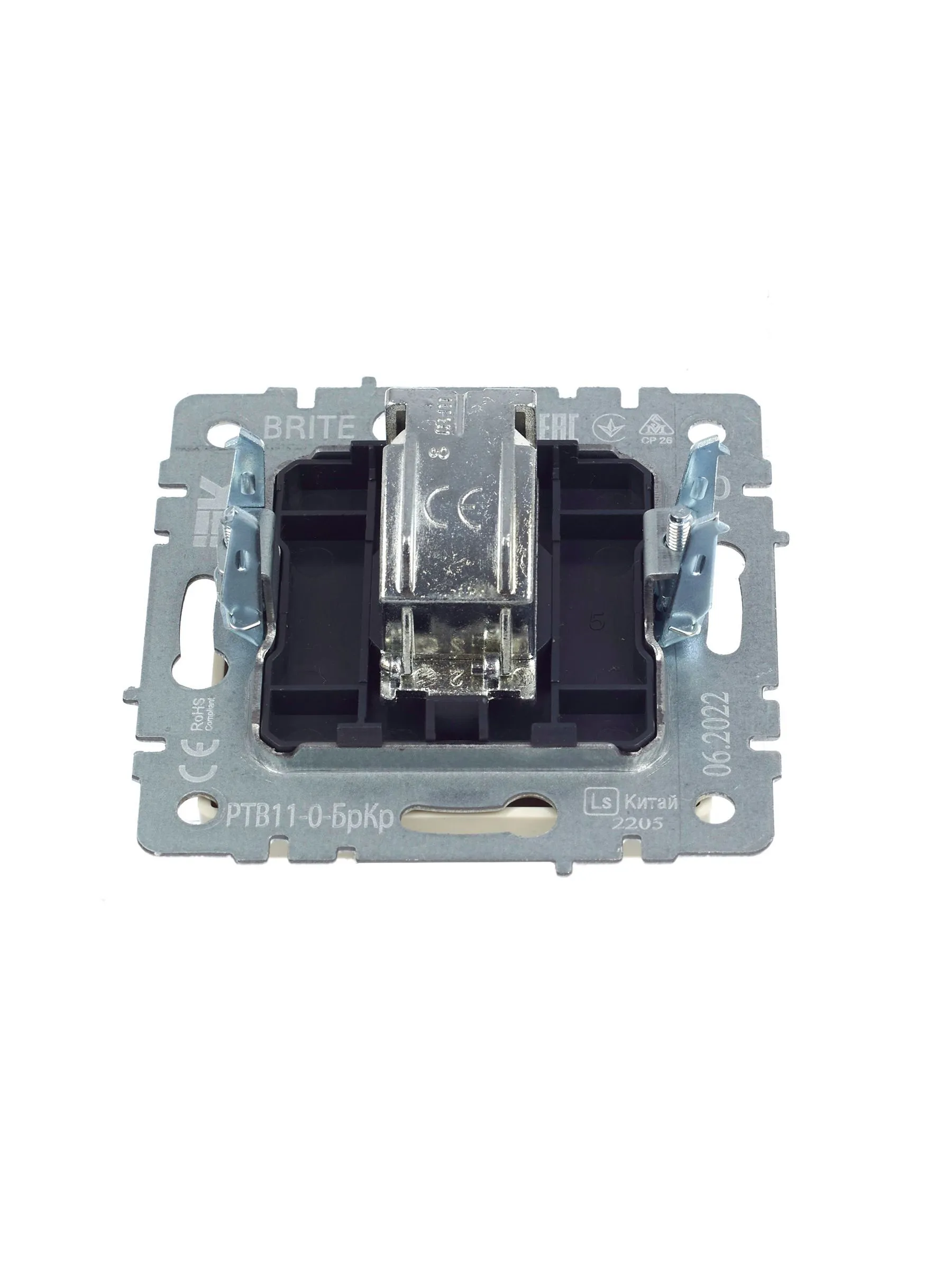 BRITE Розетка TV оконечная РТВ11-0-БрКр бежевый IEK - Фото 5