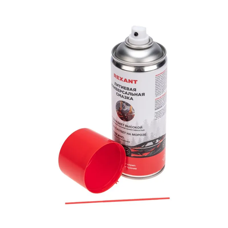 Смазка универсальная литиевая 520мл, аэрозоль REXANT - Фото 3