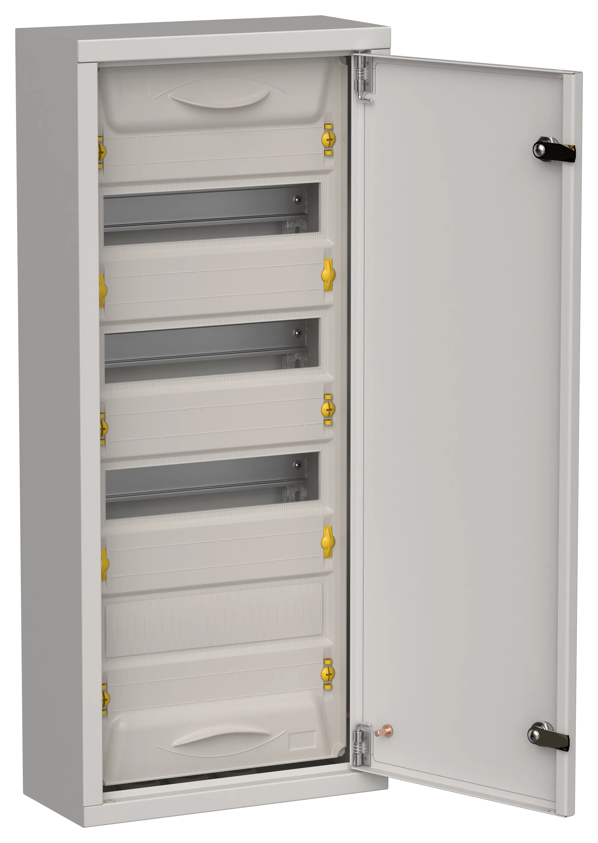 TITAN 5 Корпус металлический ЩРн-48 (1х48) 710х310х140мм IP31 серый (одна дверь) IEK