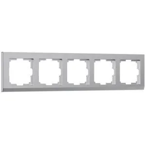 Рамка на 5 постов Stark (серебряный) Werkel W0051806