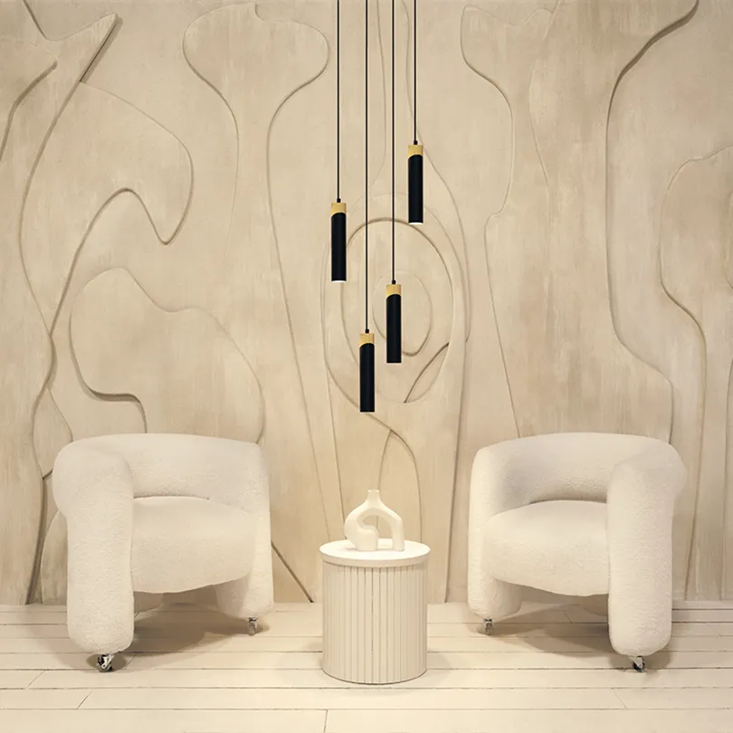 Подвесной светильник WOLTA WSL-GU10/P06BG IP20 под лампу GU10 Чёрный/золото DOLCE D55x300 1/20 - Фото 2