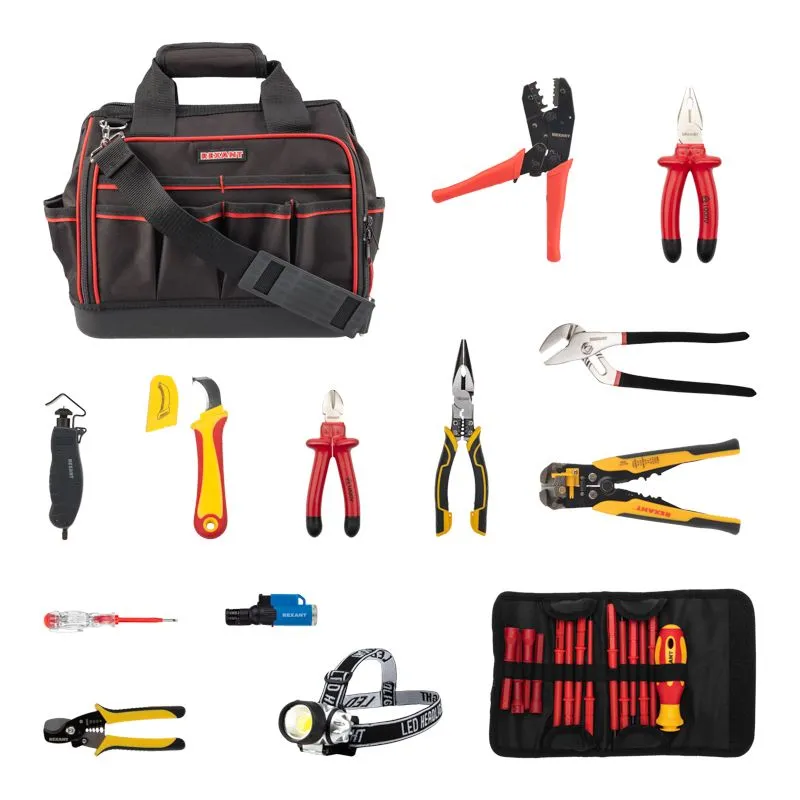 Набор инструментов электрика, 21 предмет REXANT