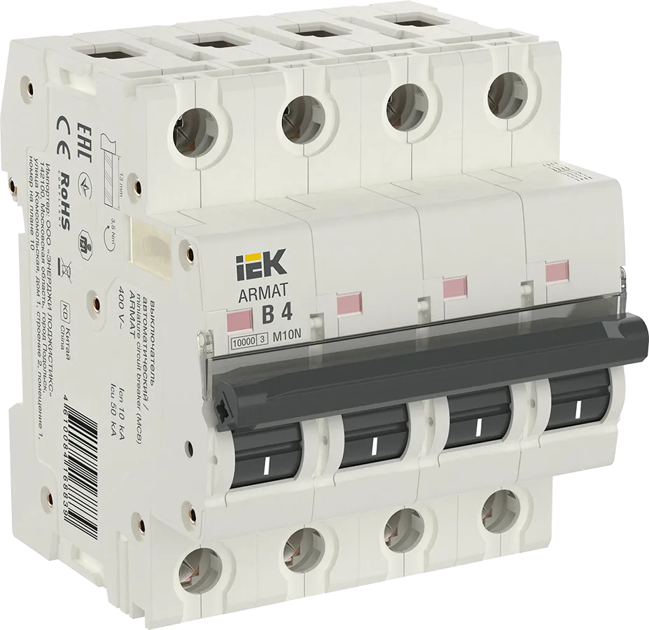 ARMAT Автоматический выключатель M10N 4P B 4А IEK