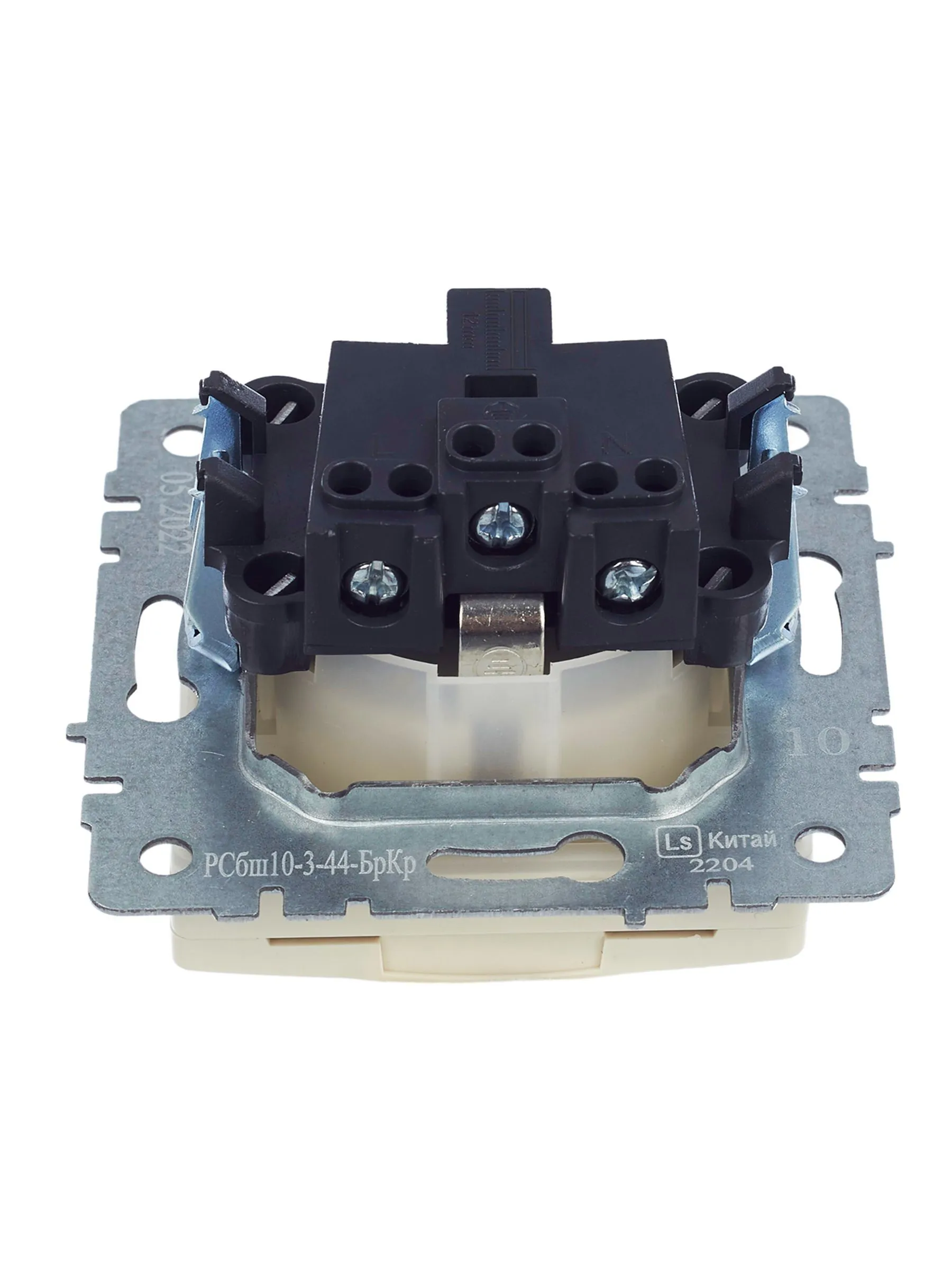 BRITE Розетка 1-местная с заземлением с защитными шторками и крышкой 16А IP44 РСбш10-3-44-БрКр бежевый IEK - Фото 6