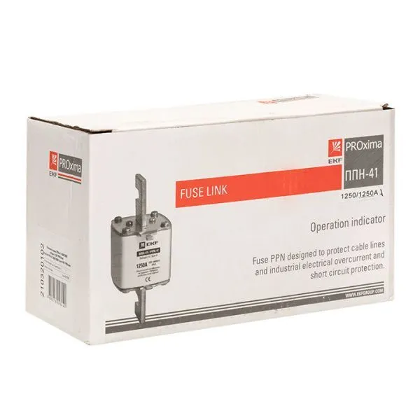 Плавкая вставка ППН-41 1250/1250А габарит 4 EKF - Фото 7