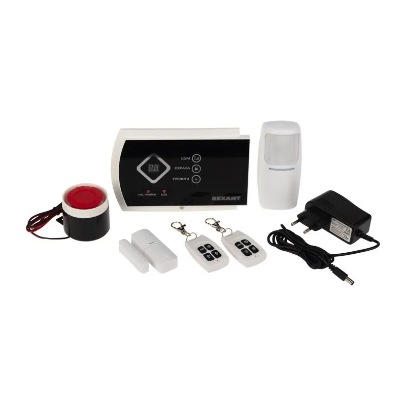 Комплект беспроводной GSM-сигнализации GS-115  с дополнительными датчиками REXANT - Фото 3