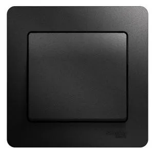 Выключатель 1-кл. СП Glossa 10А IP20 (сх. 1) 10AX в сборе антрацит SE GSL000712 400330