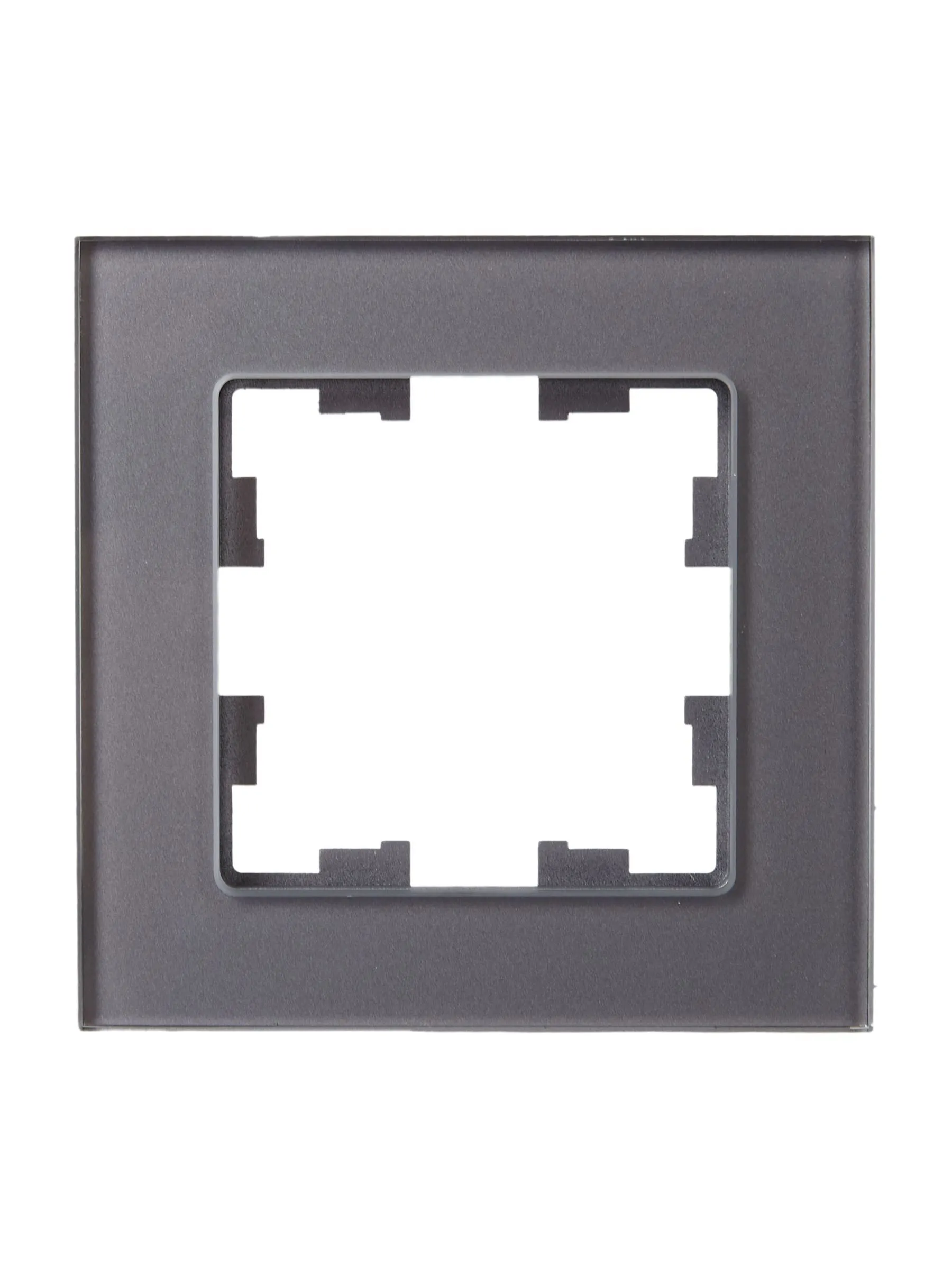 BRITE Рамка 1 -местная РУ-1-2-БрСе стекло серый IEK - Фото 4