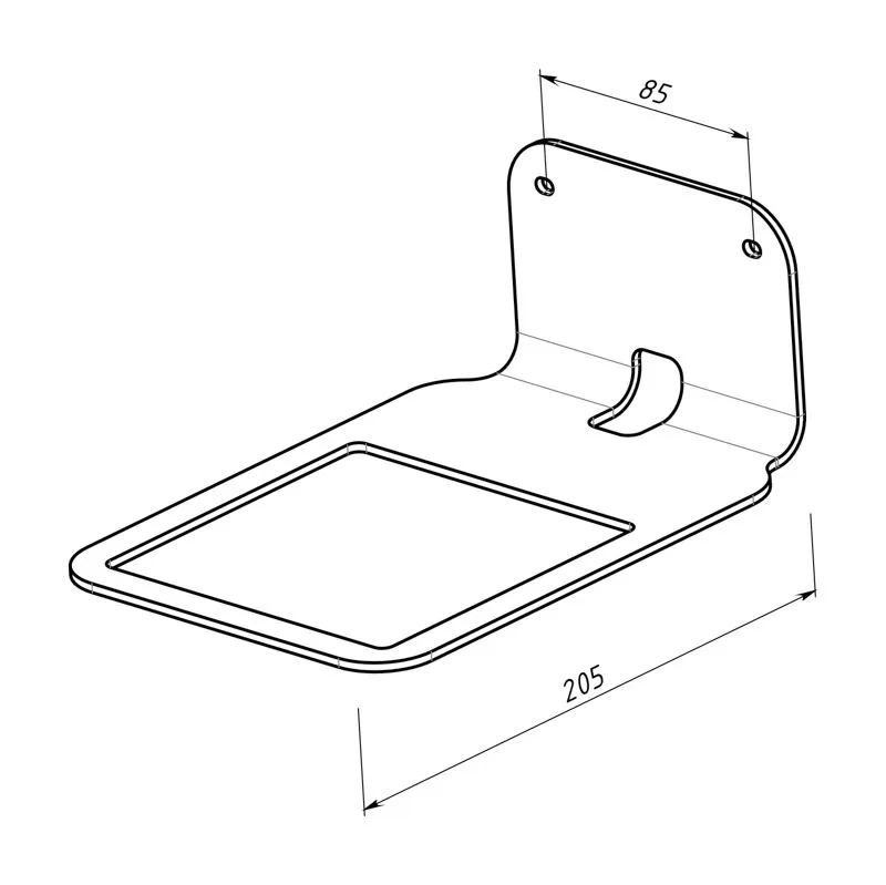 Кронштейн для Яндекс Станции, настенный, черный REXANT - Фото 4
