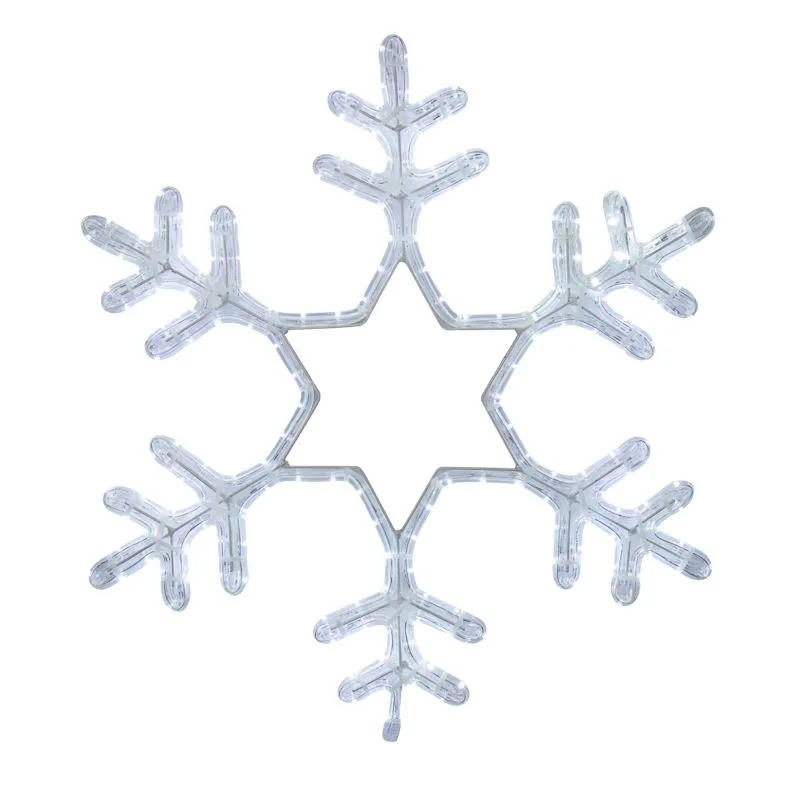 Фигура световая Снежинка цвет белый, размер 55x55 см, мерцающая NEON-NIGHT 501-337