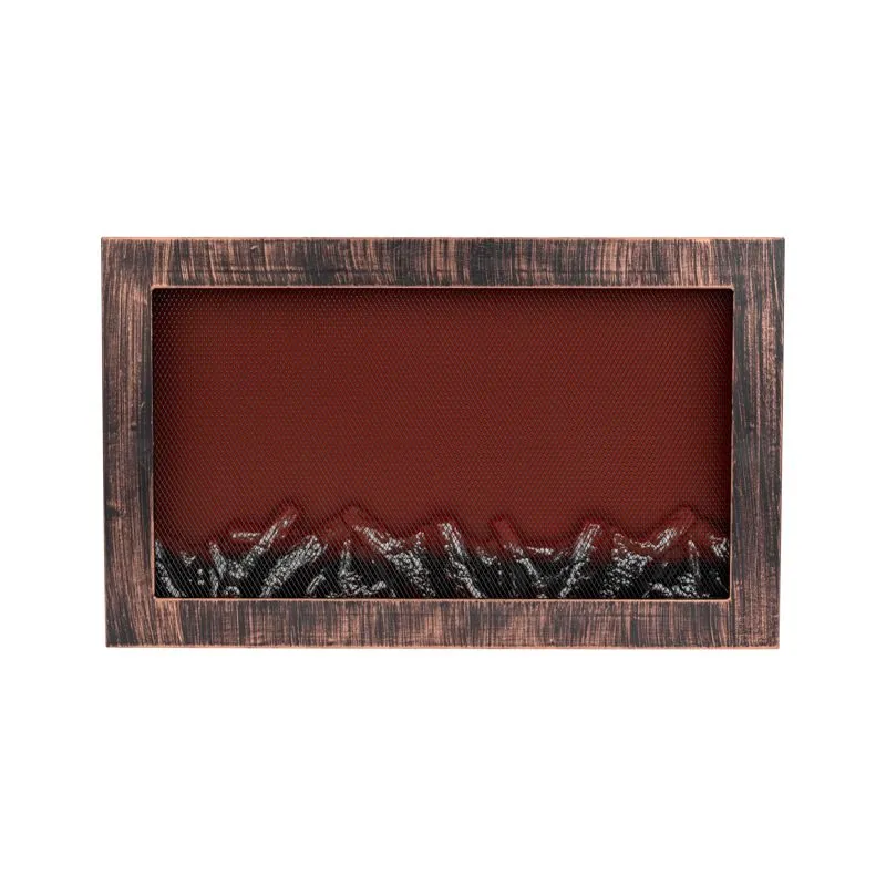 Светодиодный камин Ретро с эффектом живого огня 60,3х11х36,8см, работает от батареек 3хС (в комплект не входят) или от USB (в комплекте), бронзовый - Фото 5