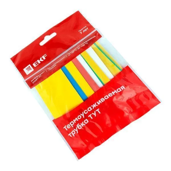 ТУТ нг 20/10 набор:7 цветов по 3шт. 100мм. EKF