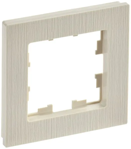 BRITE Рамка 1-местная РУ-1-Бр бежевый рифленый IEK BR-M12-51-K10