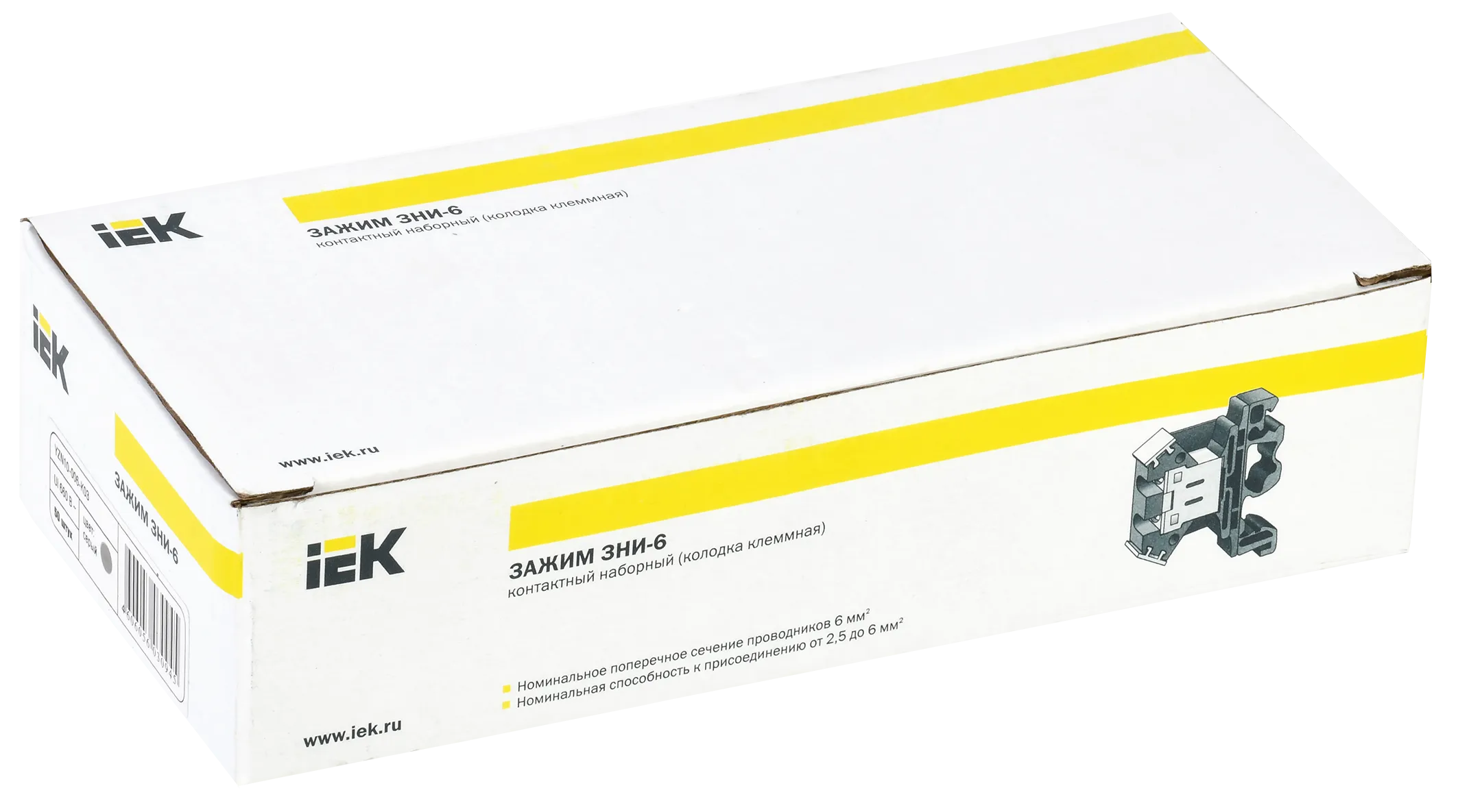 Зажим наборный ЗНИ-6мм2 (JXB50А) серый IEK - Фото 2