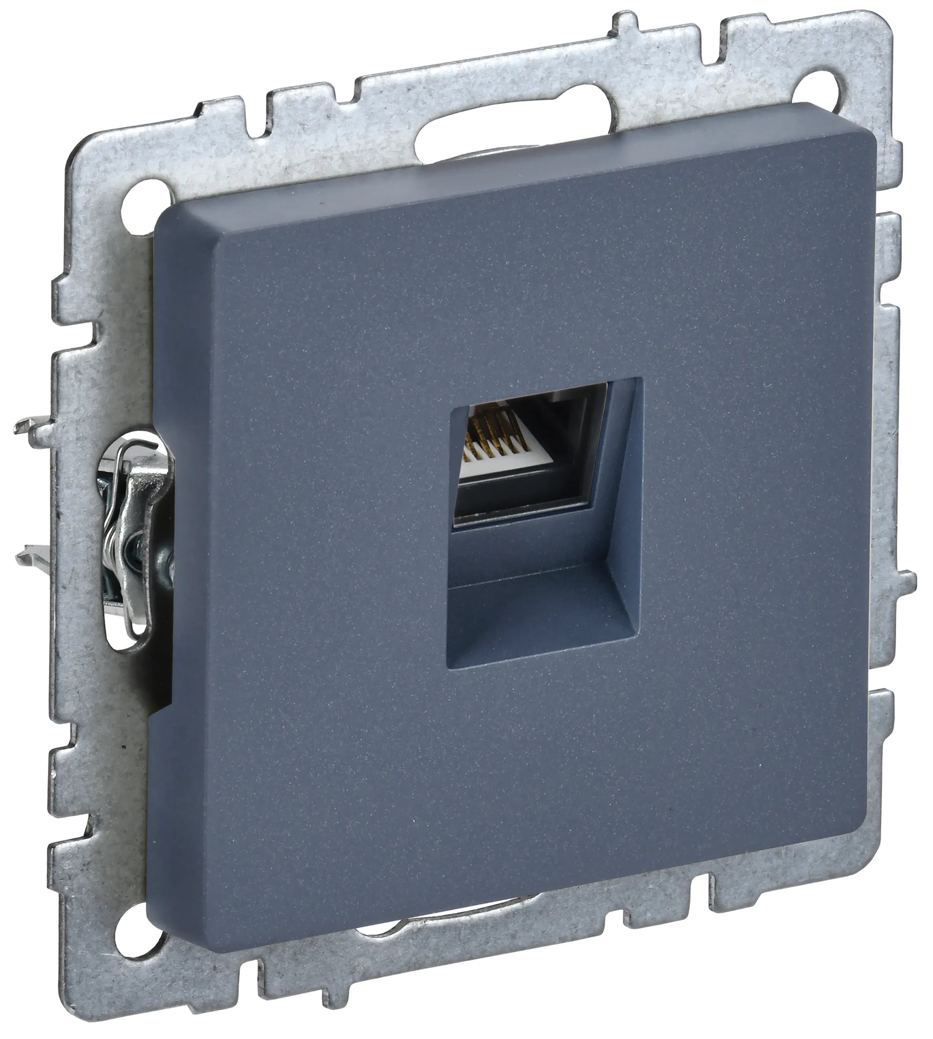 BRITE Розетка компьютерная RJ45 кат.5E РК10-БрМ маренго IEK BR-K10-1-K35