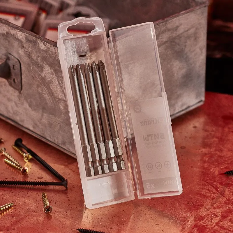 Бита PH2х90 мм для шуруповерта (упак. 5 шт.) Kranz - Фото 2