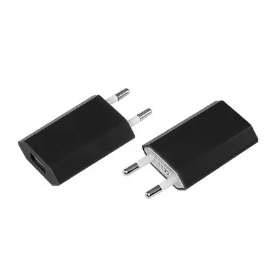 Сетевое зарядное устройство для iPhone USB (СЗУ) (1000 mA) черное 18-1900