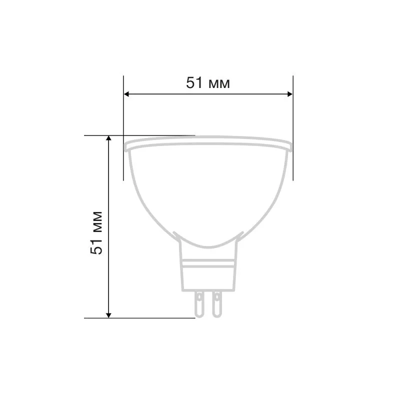 Лампа светодиодная Рефлектор MR16 9,5Вт 808Лм GU5.3 AC/DC 12В 2700K теплый свет, низковольтная REXANT - Фото 2